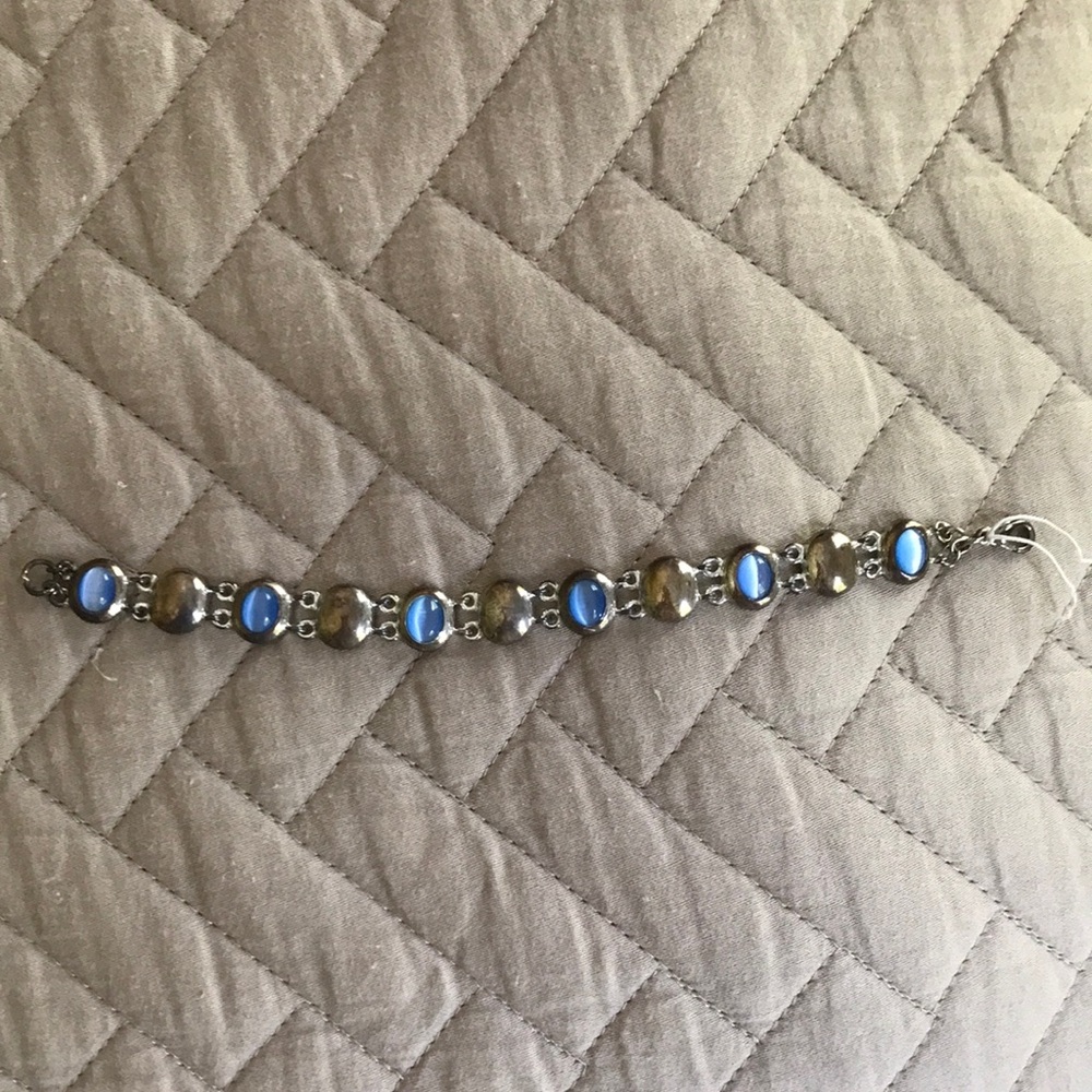 Blue and Silver Bracelet